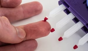 remote blood collection with Mitra for TDM narrow crop